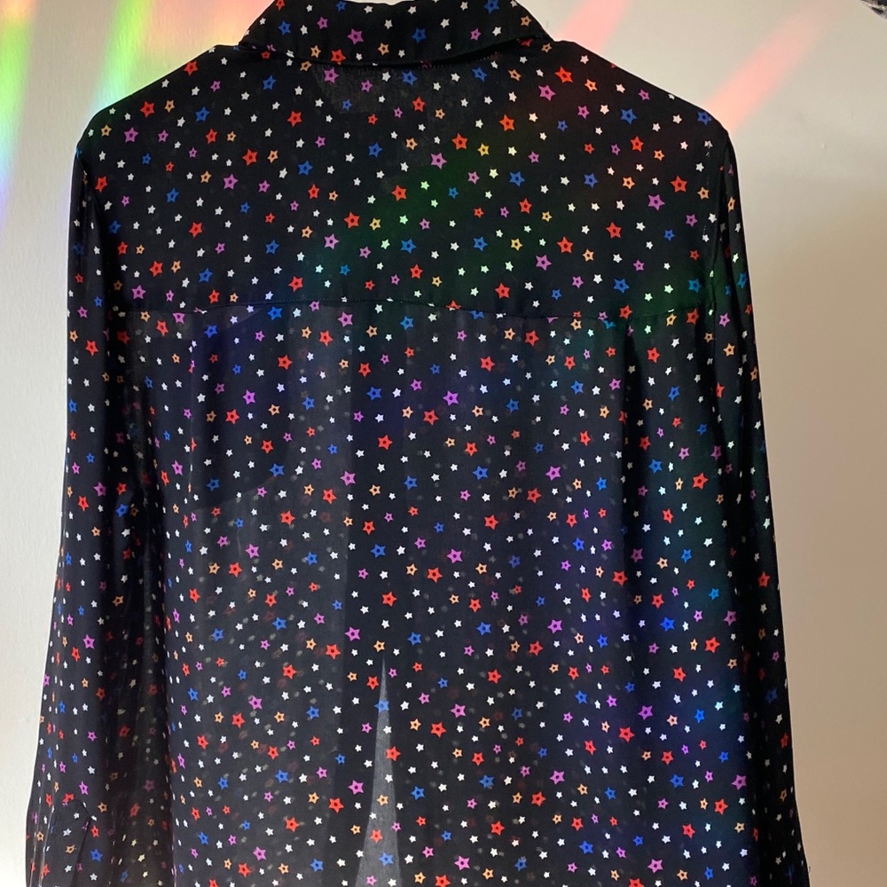 Starry Sheer Button Up - Picture 4 of 4